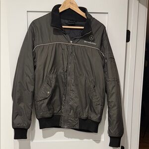 Mercedes-Benz Men's Gray Bomber Jacket